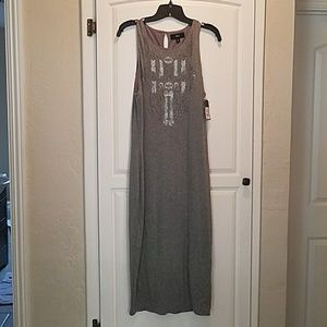 NWT Gray midi dress